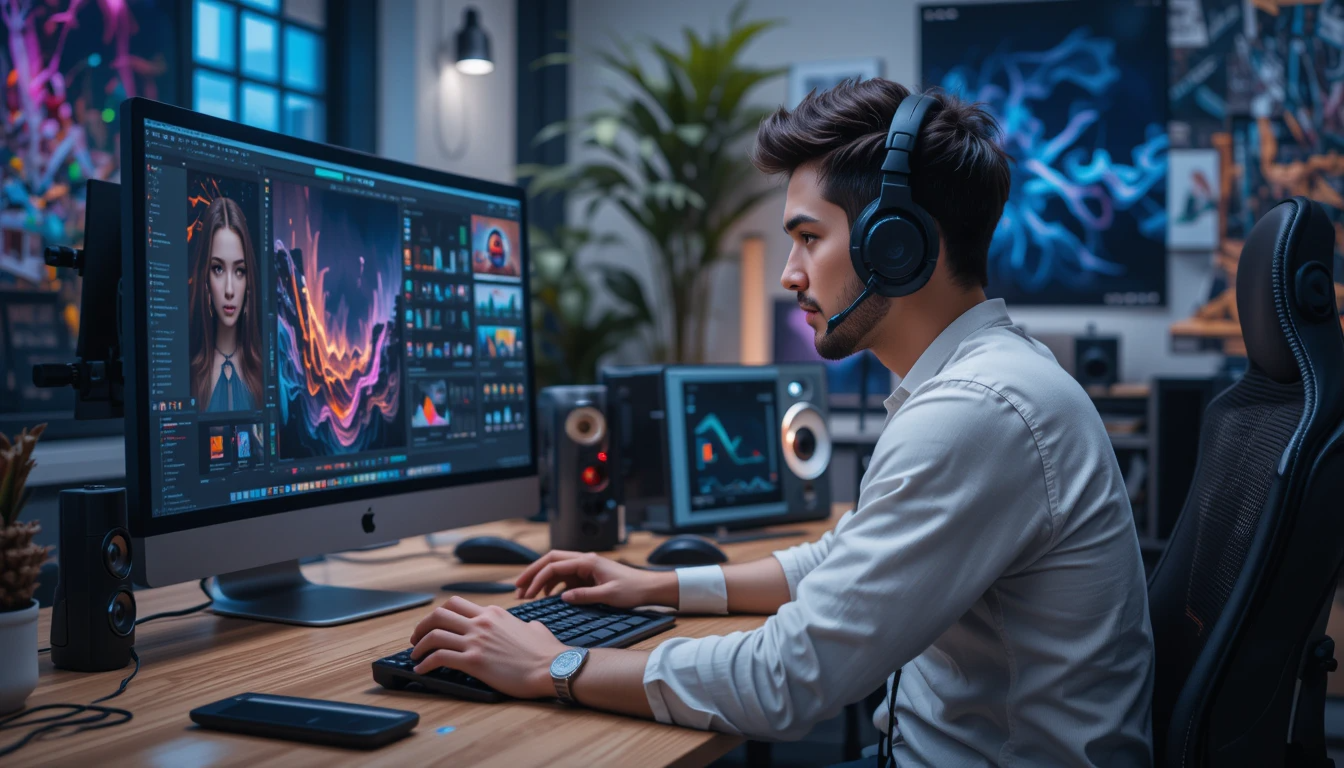 Diverse students working